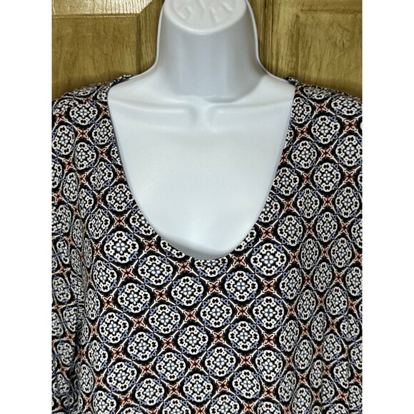 J. JILL Wearever Collection Top Women's Size XL Geometrical Print Tunic - Picture 3 of 7
